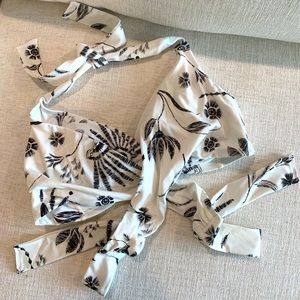 Athleta Floral Bikini Top